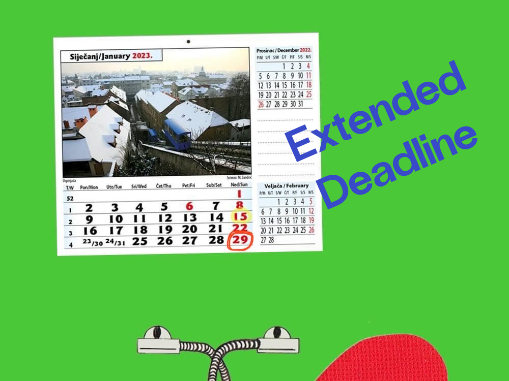 Extended deadline for proposals